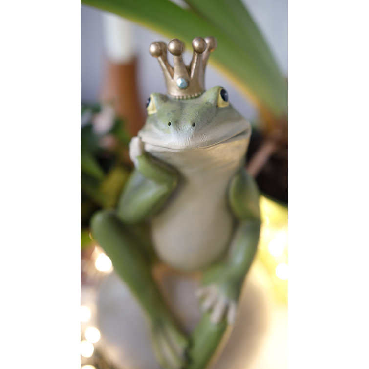 Dakota Fields Broadalbin Frog Prince Garden Statue Wayfair.co.uk